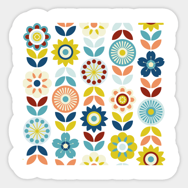 Scandinavian flowers Sticker by mil_papeles